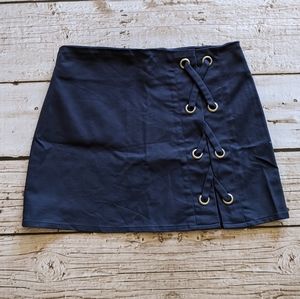 Navy Mini Skirt